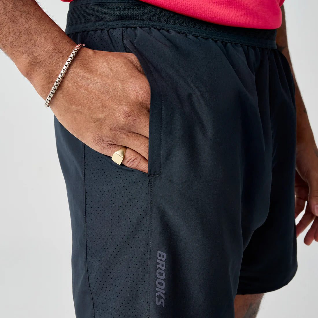 Short 2 en 1 Brooks para Hombre Dash 2-in-1 Short Negro