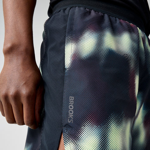 Short Corto Brooks para Hombre Dash Short Printed Negro