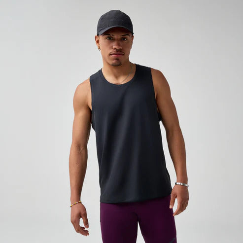 Playera Sin Mangas Brooks para Hombre Dash Singlet Negro