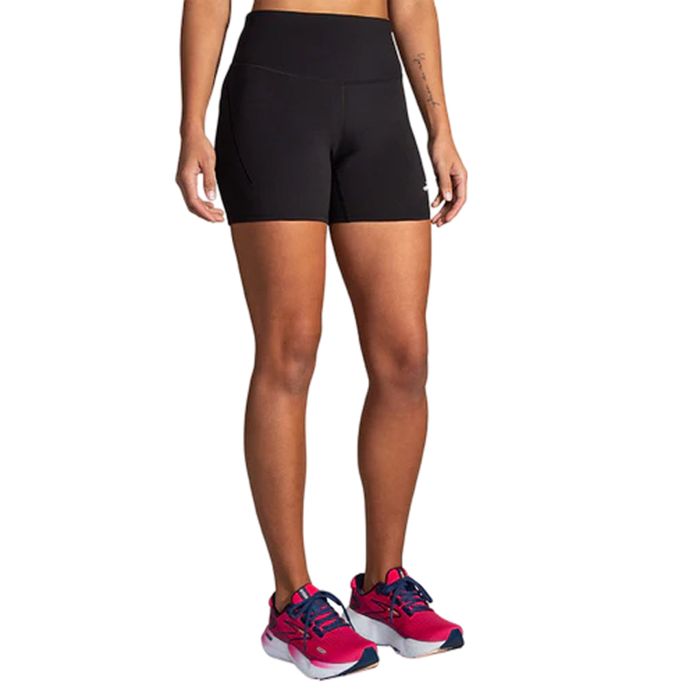 Short Corto Brooks para Mujer Spark 5in Short Tight Negro