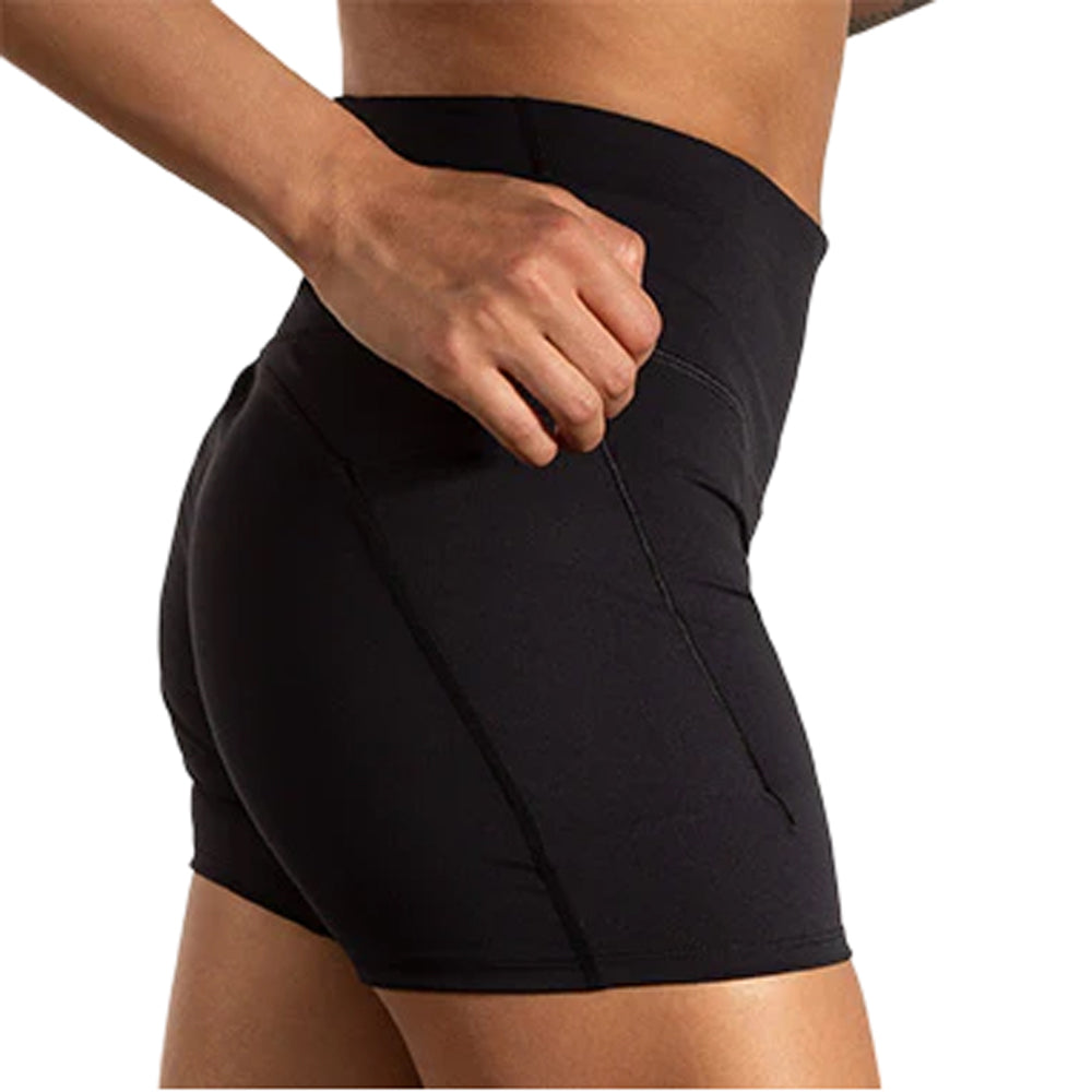 Short Corto Brooks para Mujer Spark 5in Short Tight Negro