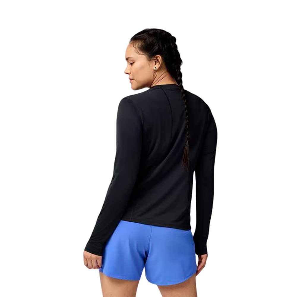 Playera Manga Larga Brooks para Mujer Sprint Free Long Sleeve 3.0 Negro