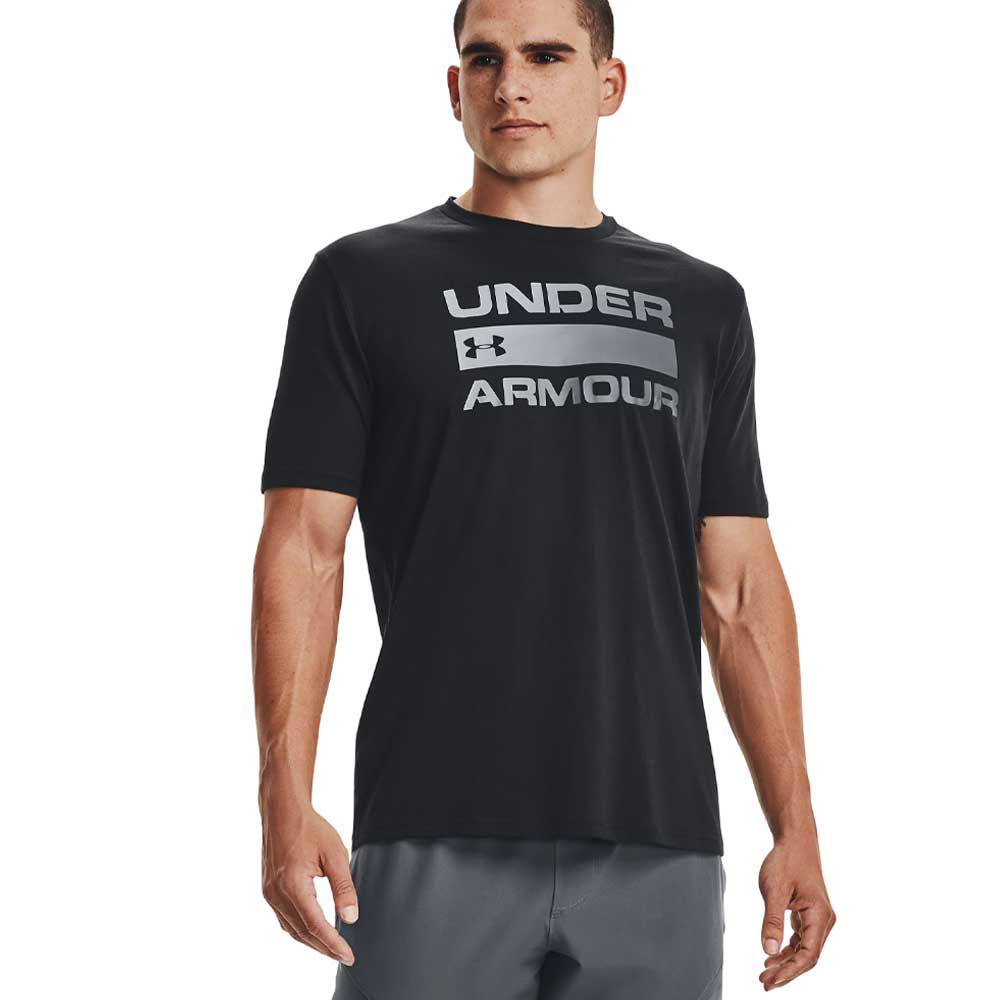 Playera Manga Corta Under Armour para Hombre Team Issue Wordmark SS Negro