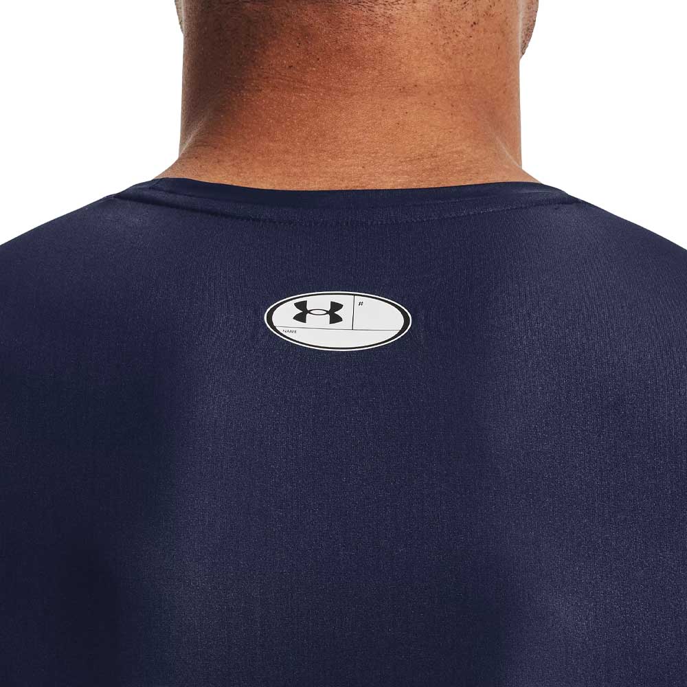 Player Manga Corta Under Armour para Hombre HG IsoChill Compression Azul