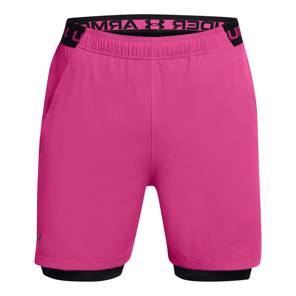 Short 2 en 1 Under Armour para Hombre Vanish Woven 2 in 1 Rosa