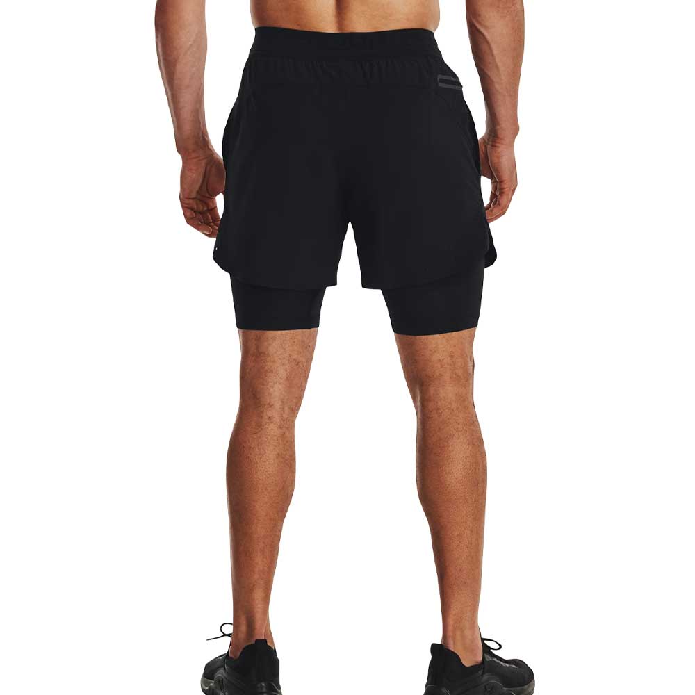 Short 2 En 1 Under Armour para Hombre Vanish Elite 2 in 1 Short Negro