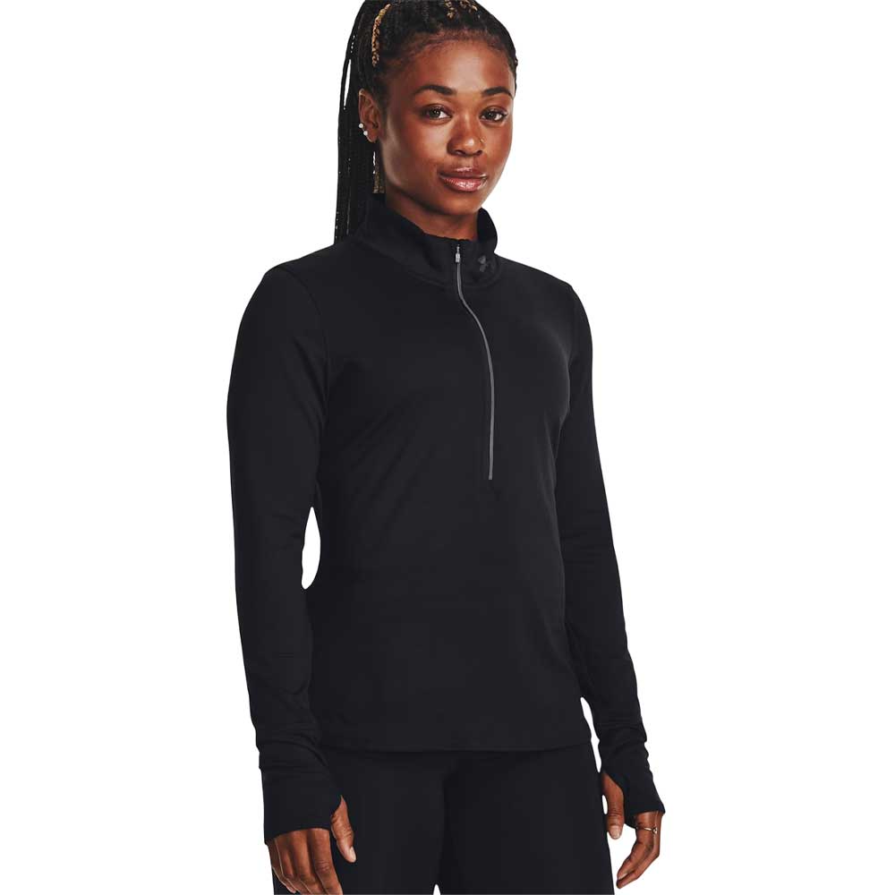 Playera Manga Larga Under Armour para Mujer Launch Pro Half Zip Negro