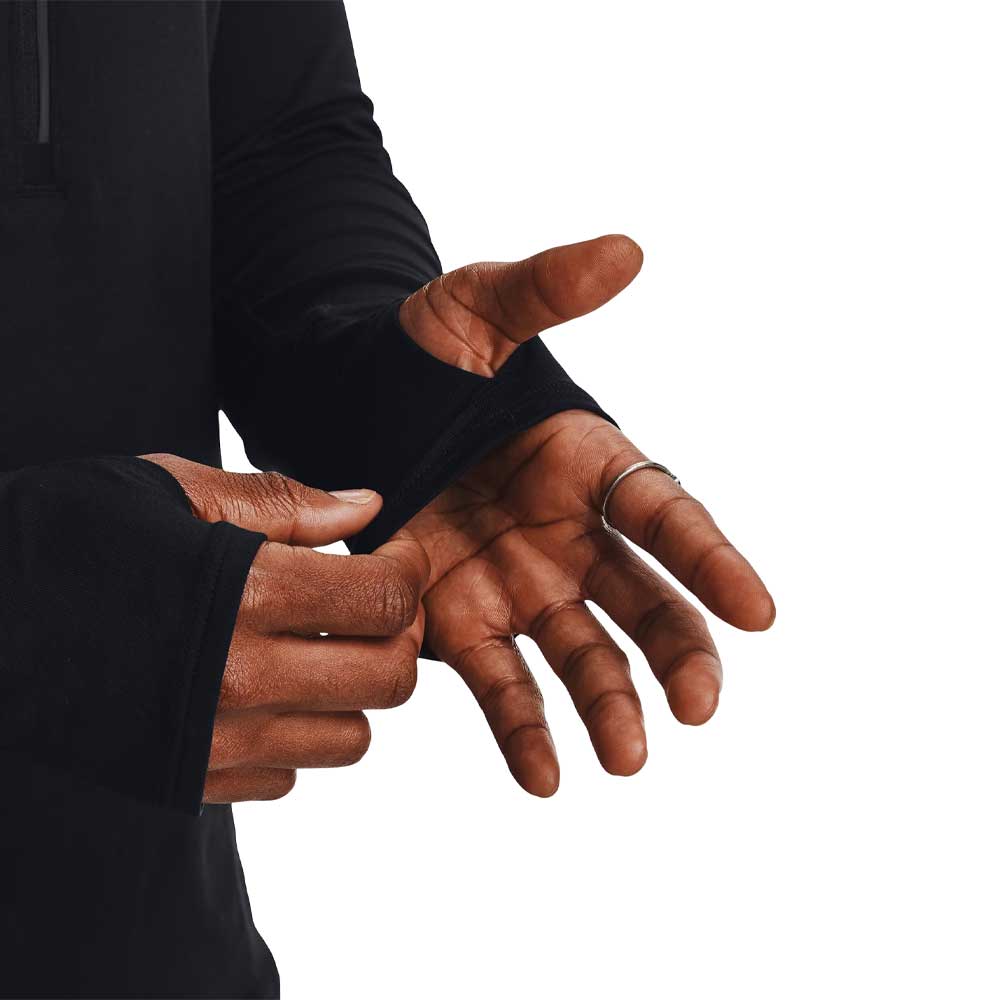 Playera Manga Larga Under Armour para Mujer Launch Pro Half Zip Negro