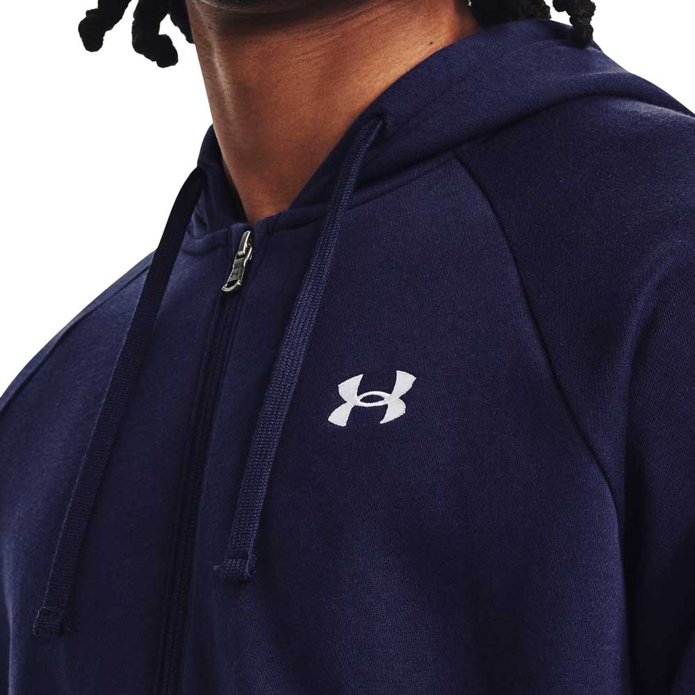 Sudadera con Gorro Under Armour para Hombre Rival Fleece FZ Hoodie Azul