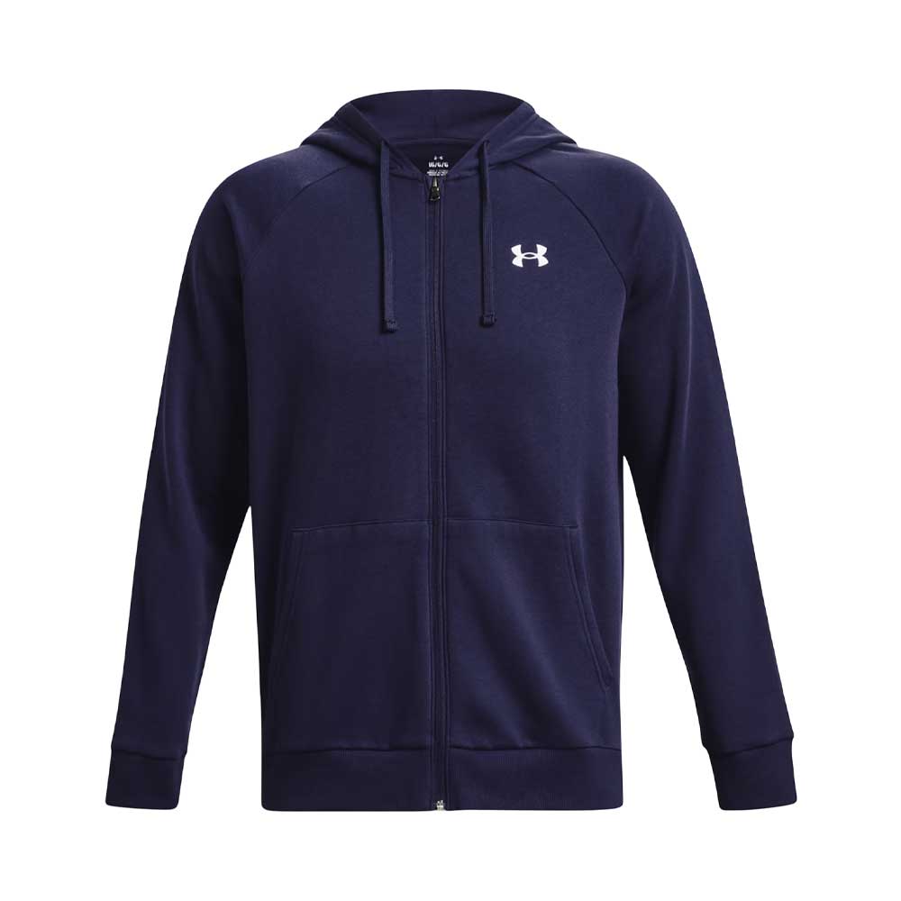 Sudadera con Gorro Under Armour para Hombre Rival Fleece FZ Hoodie Azul