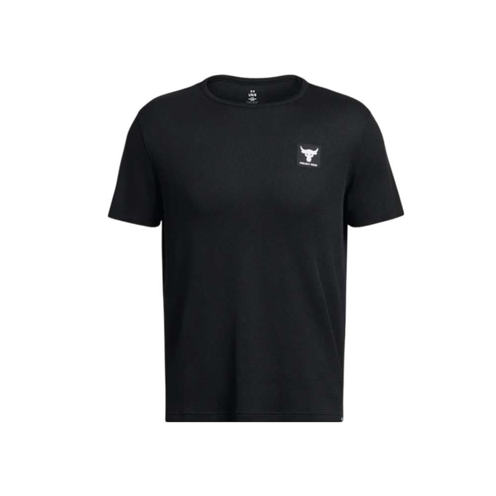 Playera Manga Corta Under Armour para Hombre Project Rock SS Authentic Crew Negro