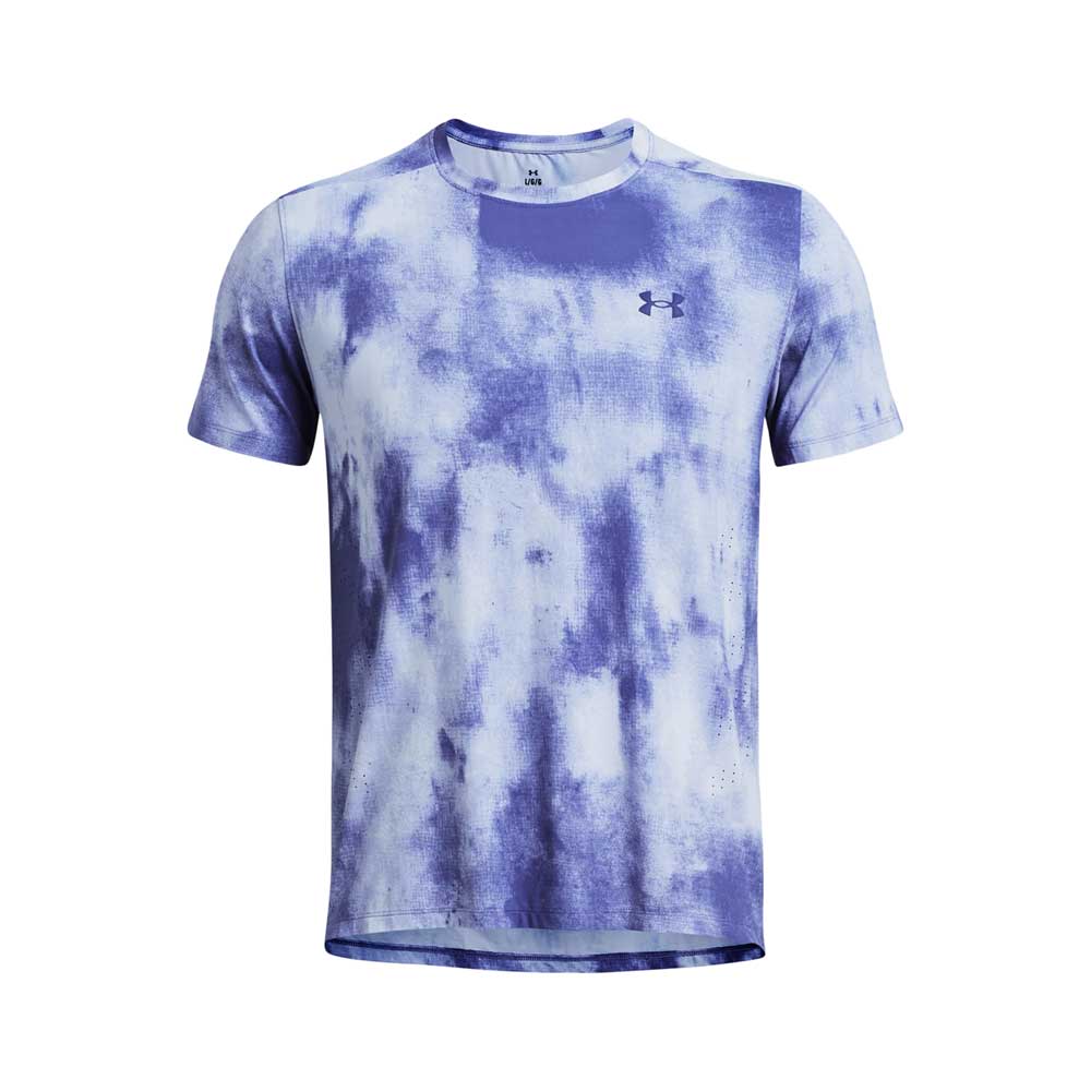 Playera Manga Corta Under Armour para Hombre Launch Elite Wash SS Morado