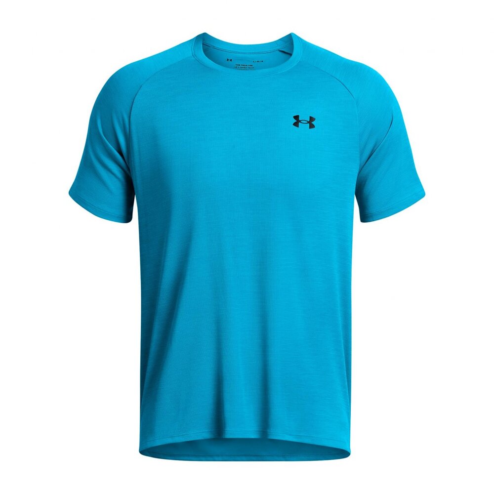 Playera Manga Corta Under Armour para Hombre Tech Textured SS Azul
