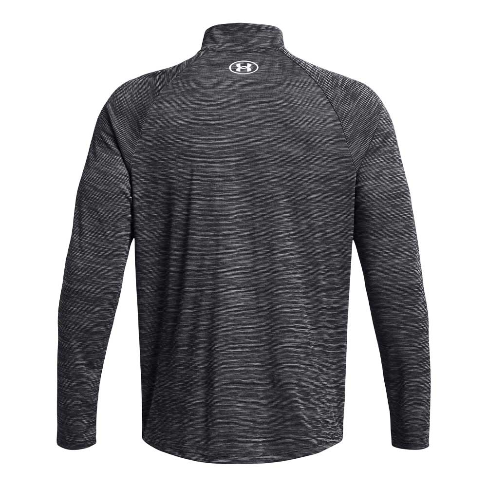 Playera Manga Larga Under Armour para Hombre Tech Textured 1/2 Zip Negro