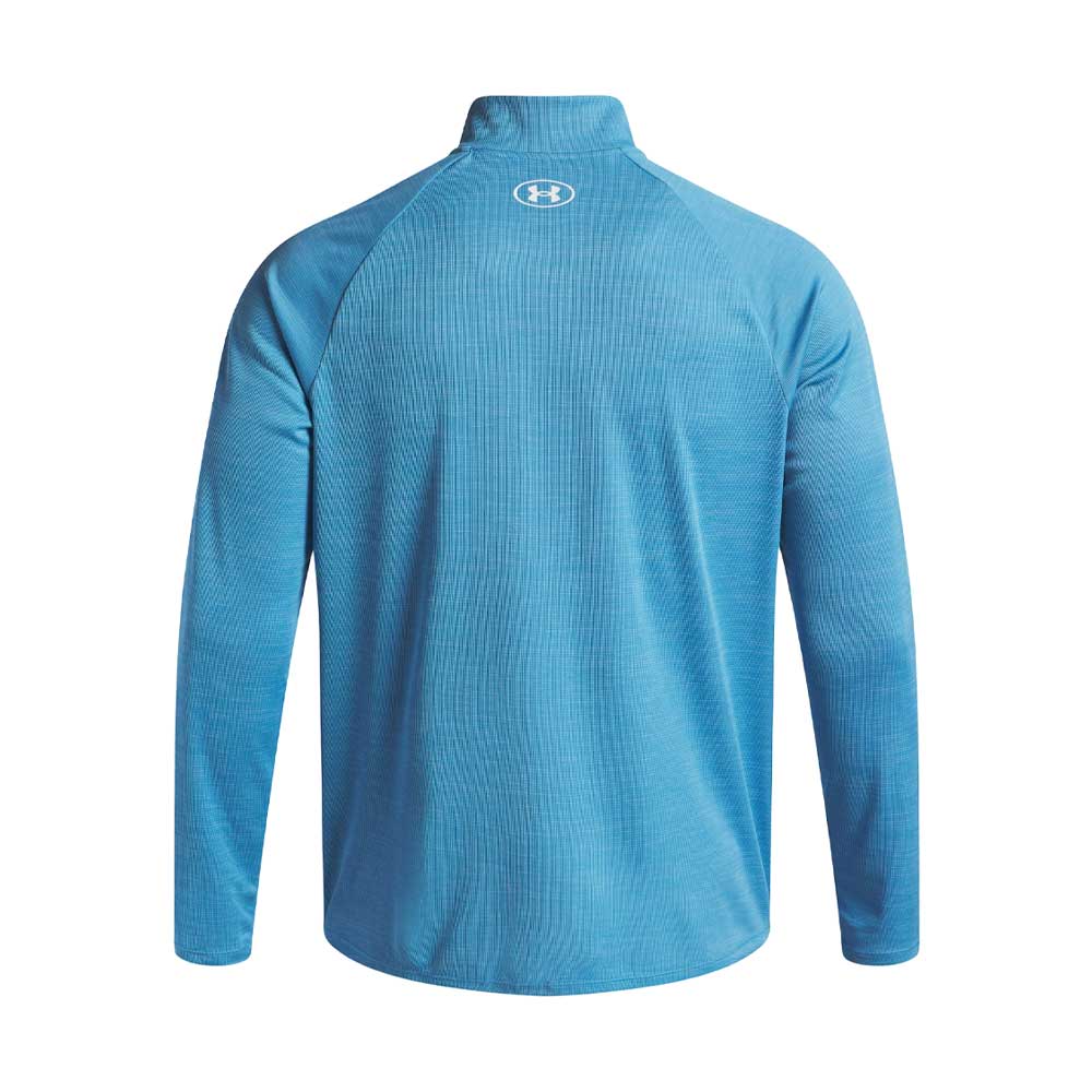 Playera Manga Larga Under Armour para Hombre Tech Textured 1/2 Zip Azul