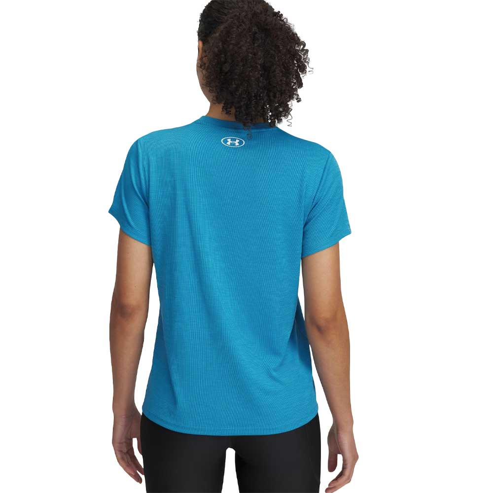 Playera Manga Corta Under Armour para Mujer Tech Textured SS Azul