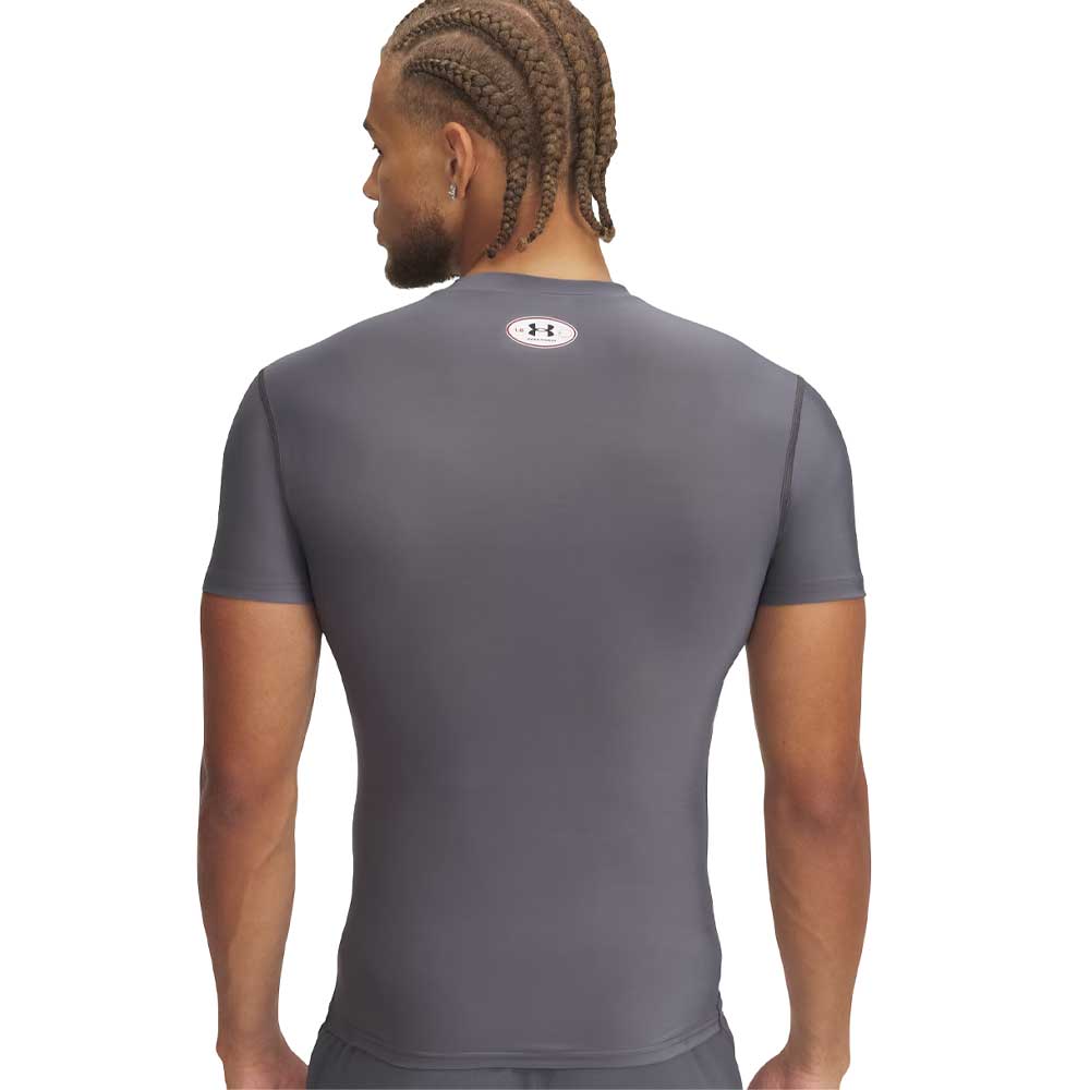 Playera Manga Corta Under Armour para Hombre HG OG Compression SS Gris