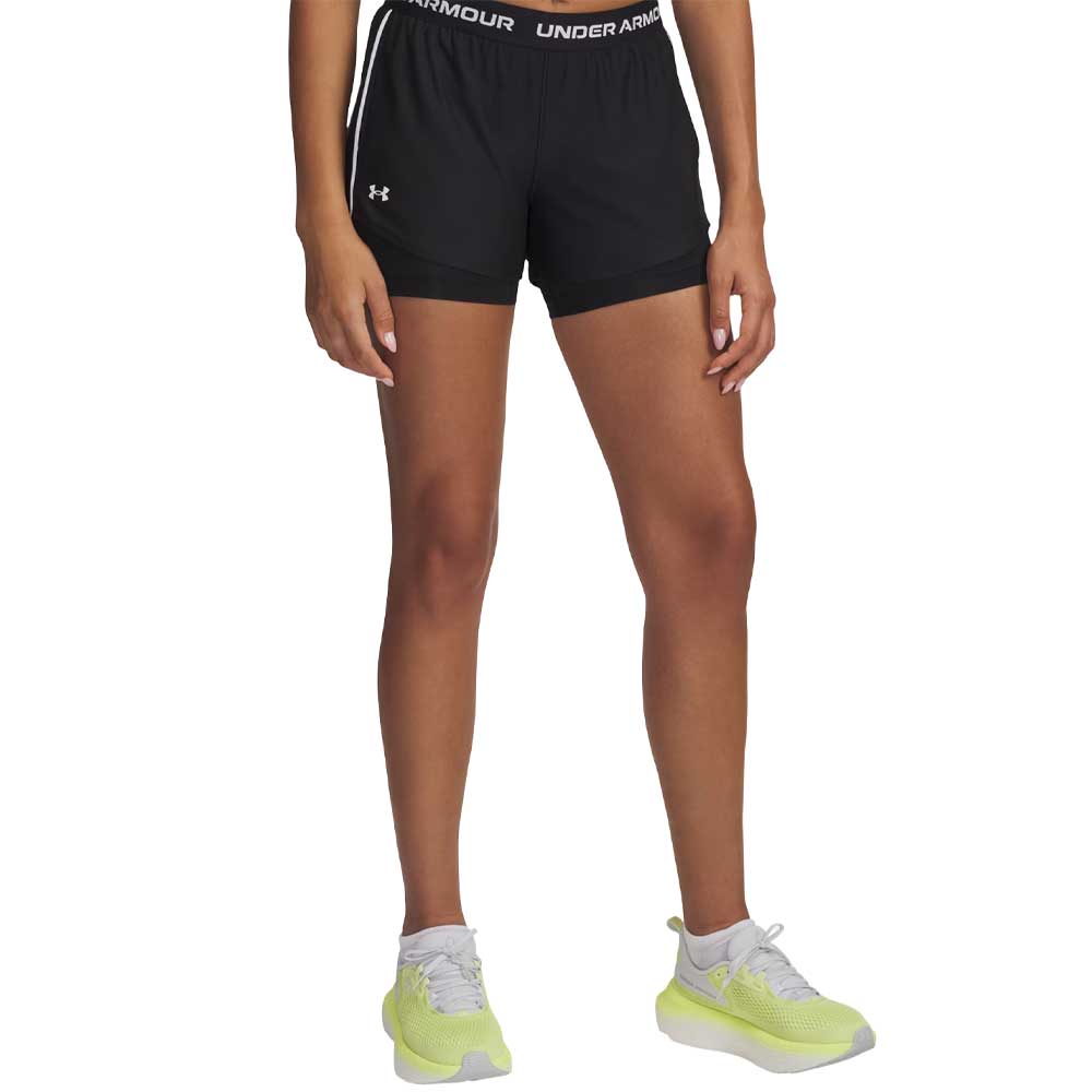Short 2 En 1 Under Armour para Mujer Tech Play Up 2 in 1 Shorts Negro