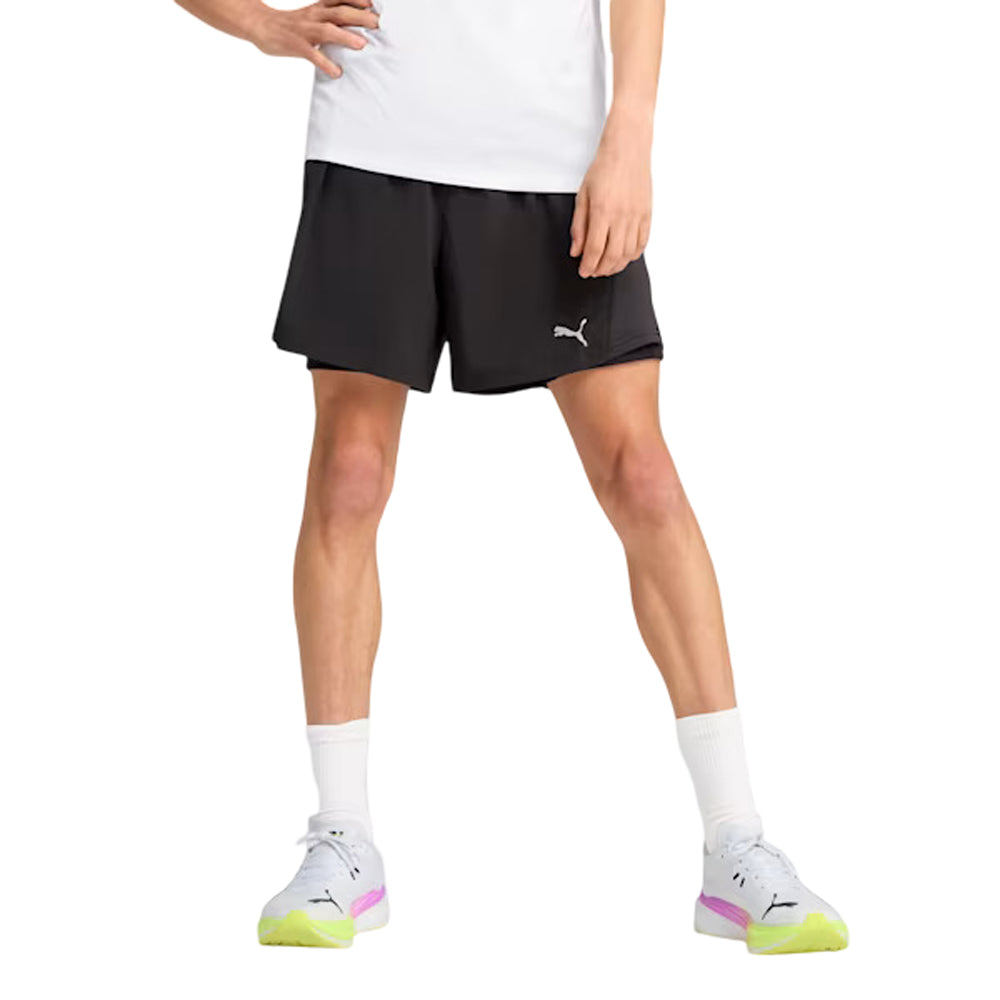 Short 2 en 1 Puma para Hombre Run Velocity 2 in 1 Short Negro