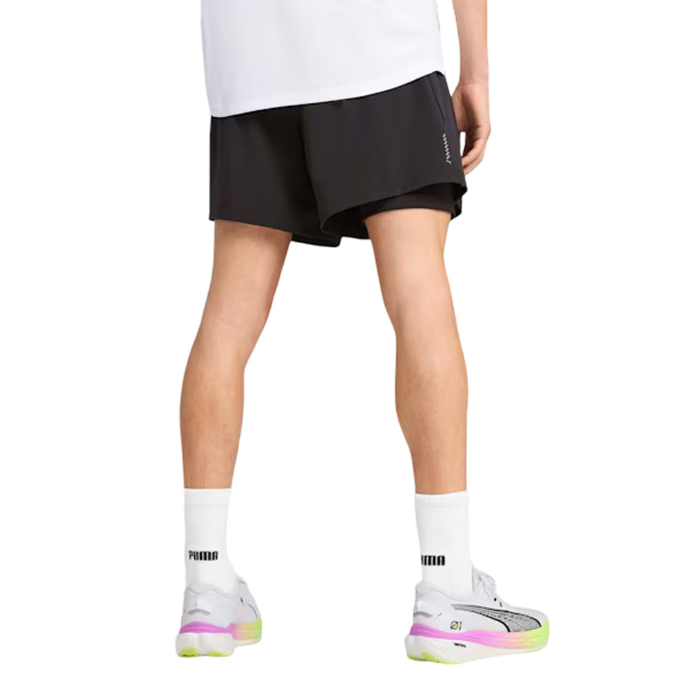 Short 2 en 1 Puma para Hombre Run Velocity 2 in 1 Short Negro