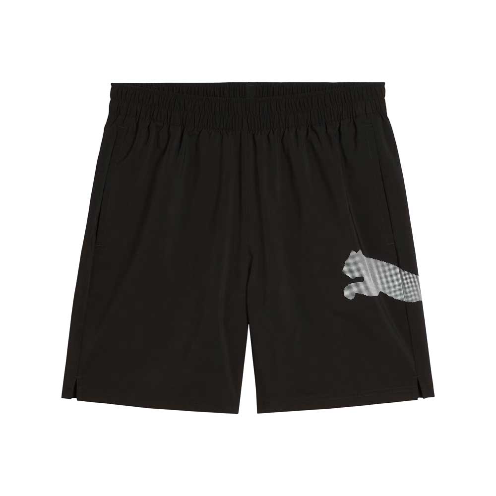 Short Largo Puma para Hombre Train All Day Essential Big Logo 7in Woven Short Negro