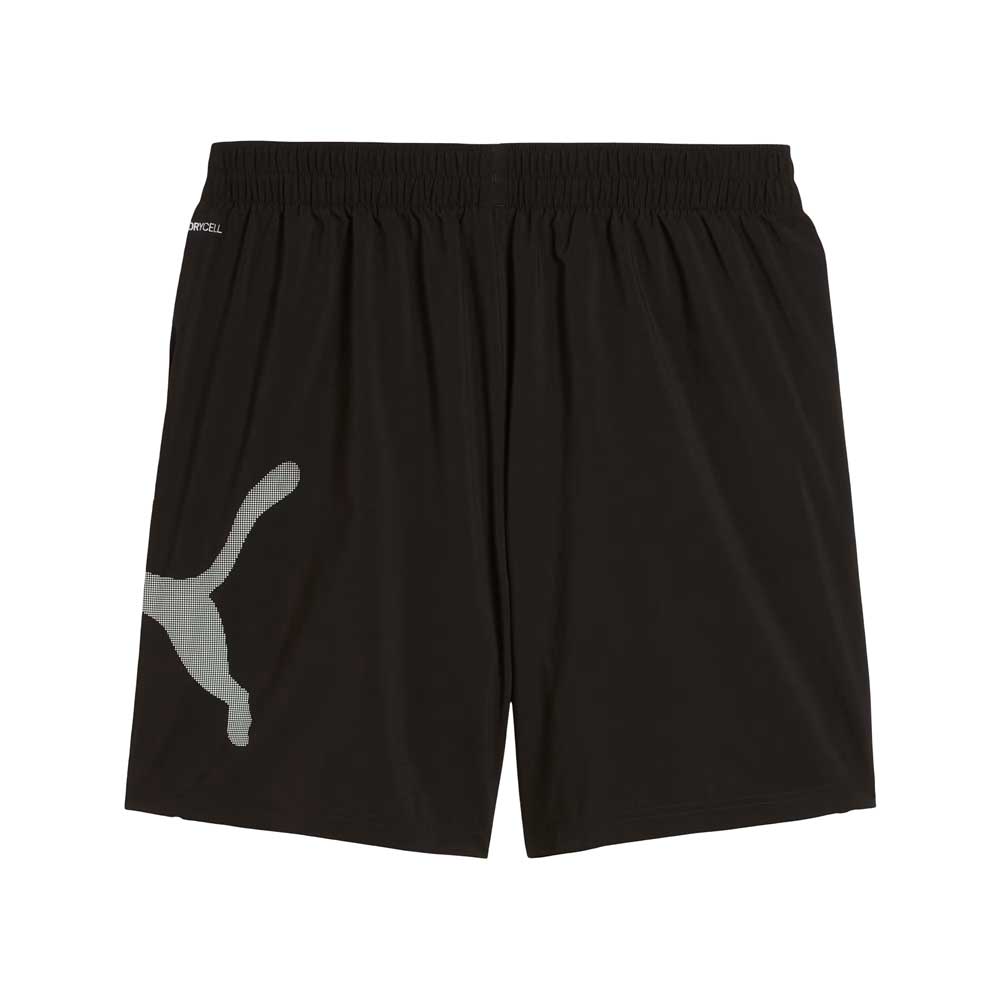 Short Largo Puma para Hombre Train All Day Essential Big Logo 7in Woven Short Negro