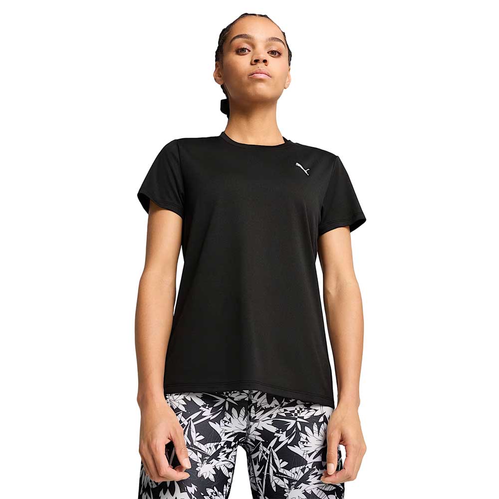 Playera Manga Corta Puma para Mujer Train All Day Essential Crew Tee Negro