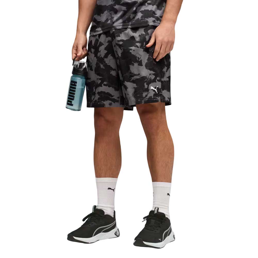 Short Largo Puma para Hombre Tad Essential AOP 7in Woven Short Negro