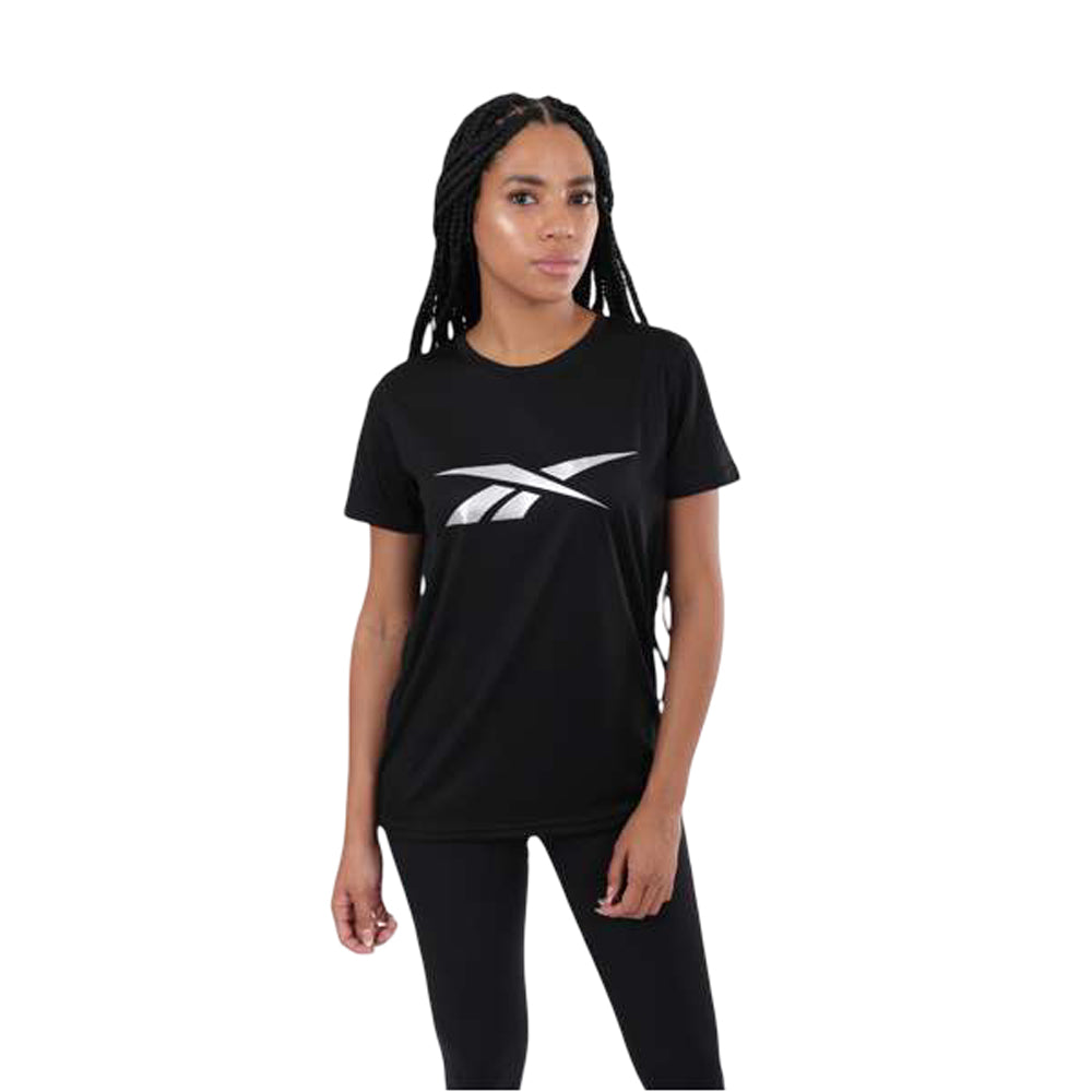 Playera Manga Corta Reebok para Mujer Basich Athlete Tee Negro