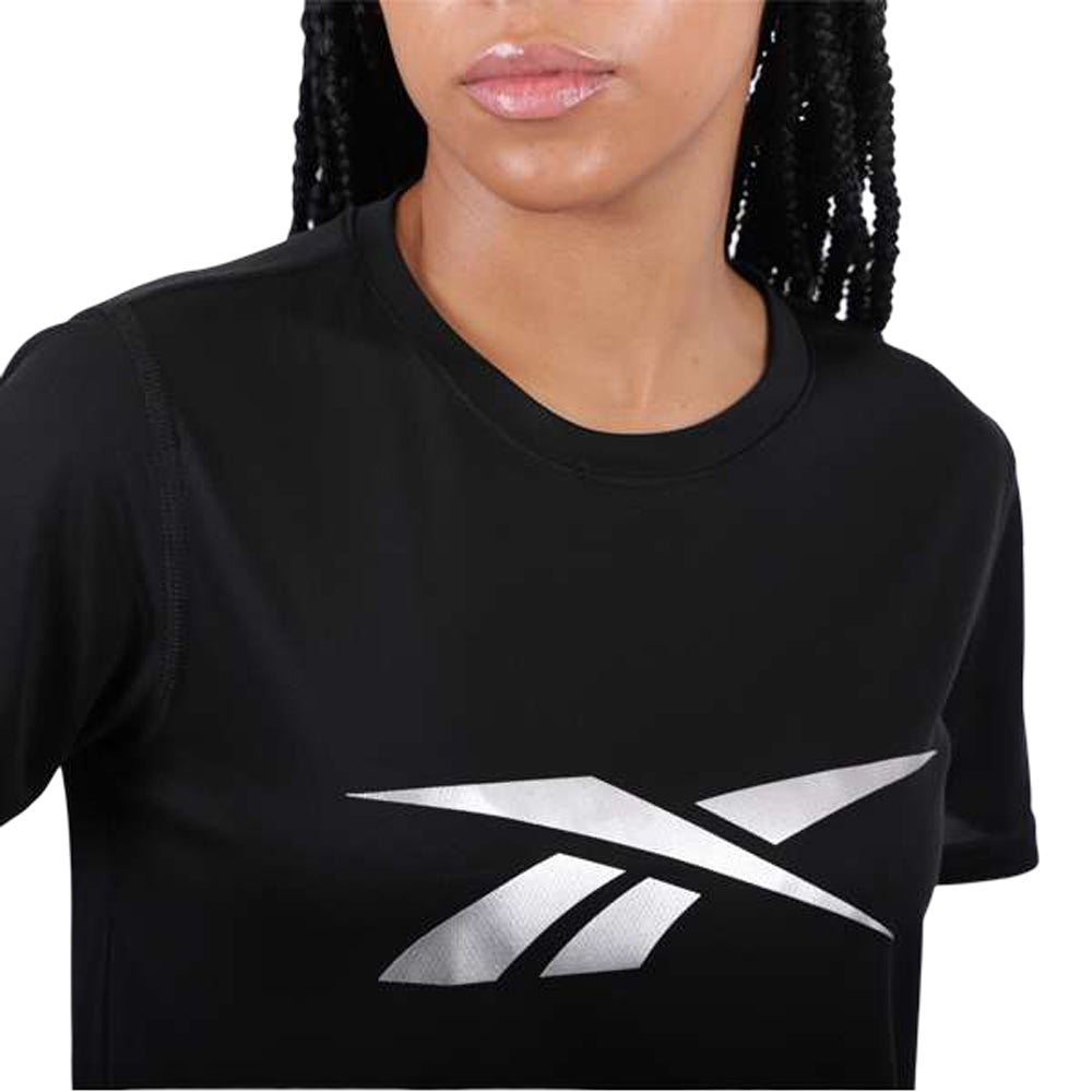 Playera Manga Corta Reebok para Mujer Basich Athlete Tee Negro