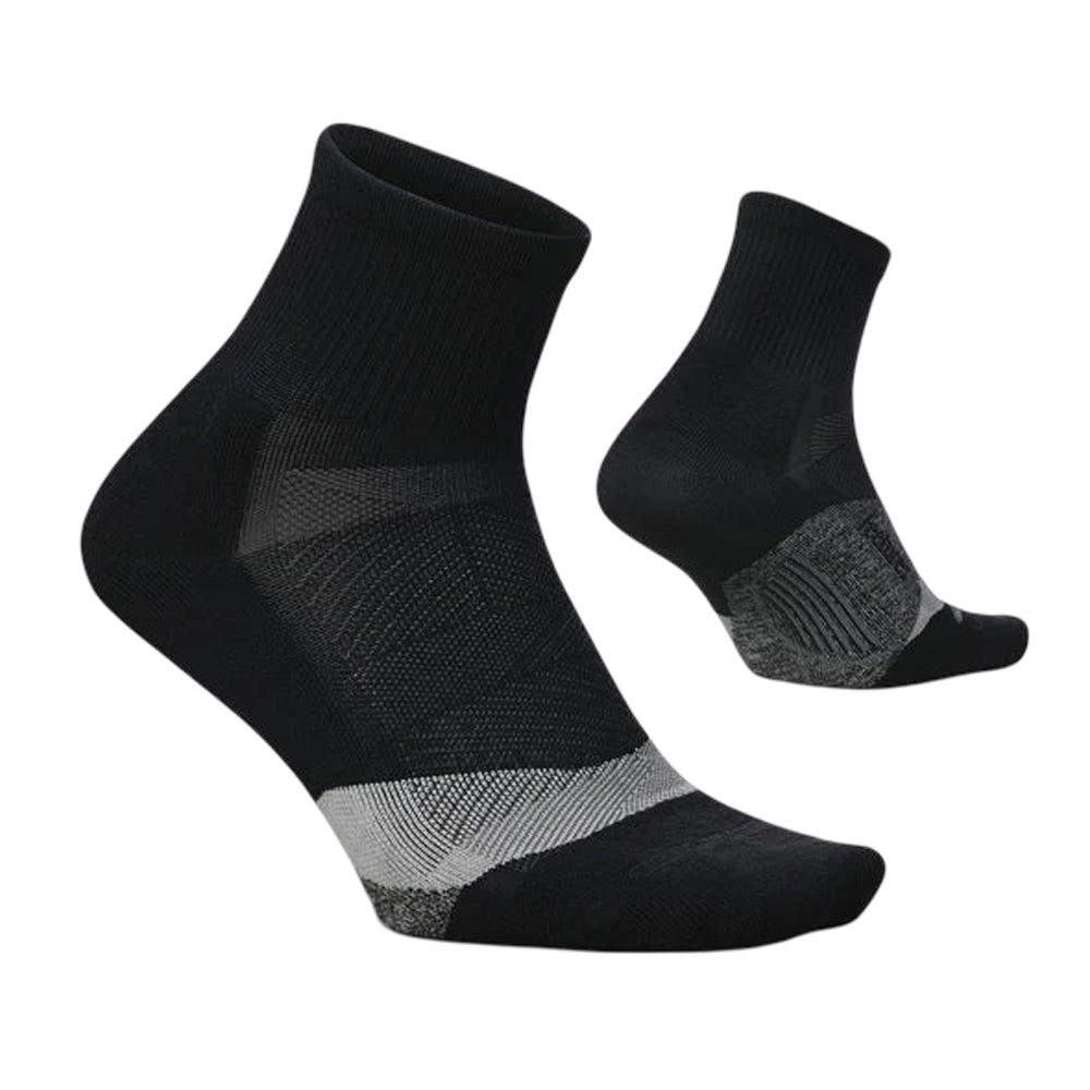Calcetas Cortas Feetures Unisex Elite Light Cushion Quarter Negro