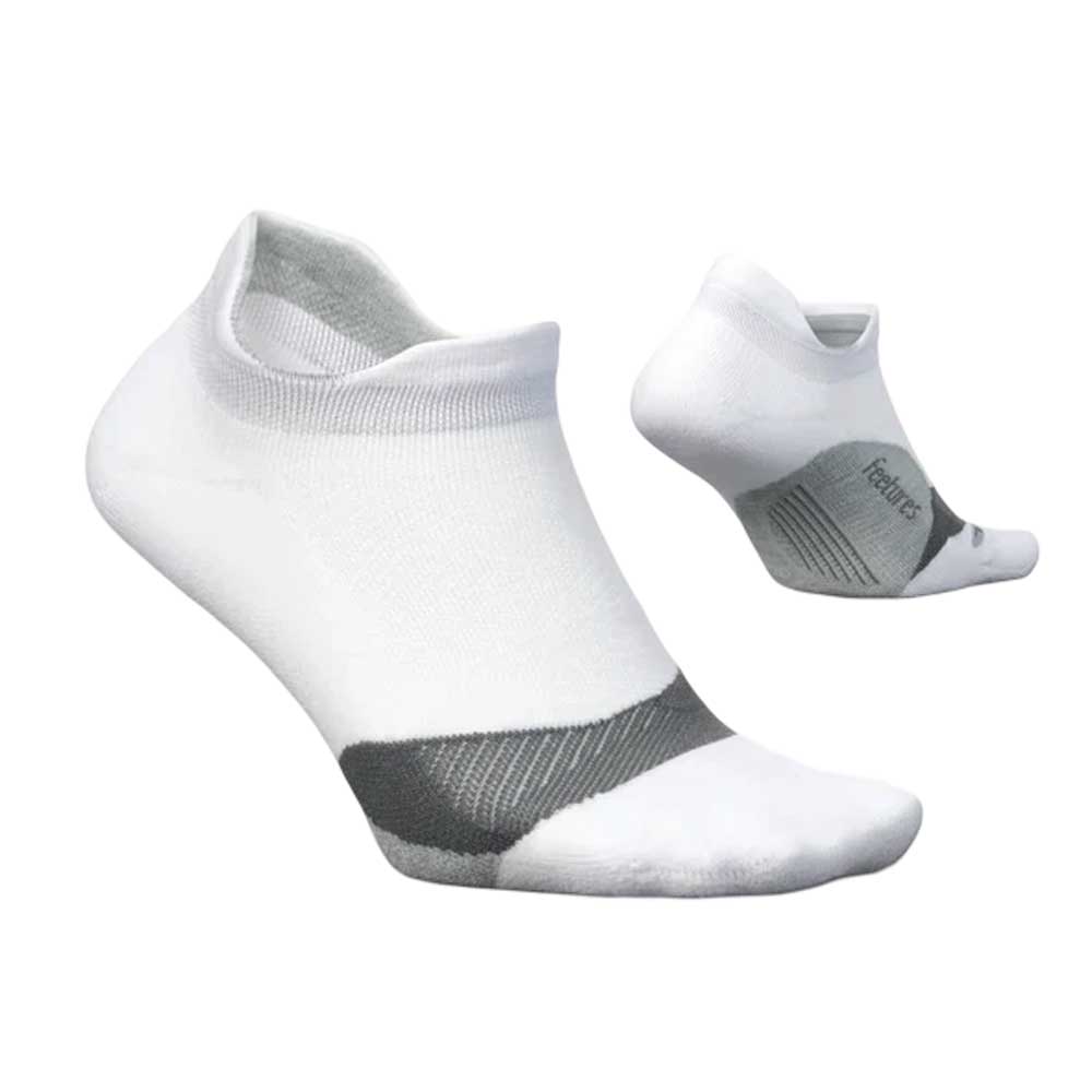 Calcetas Cortas Feetures Unisex Elite Cushion No Show Tab Blanco