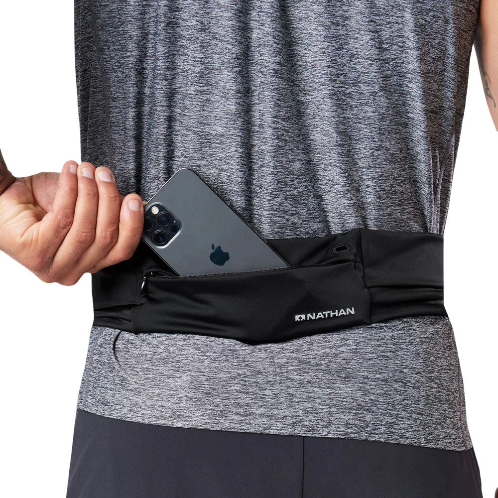 Cinturón Nathan UnisexThe Adjustable Fit Zipster Negro