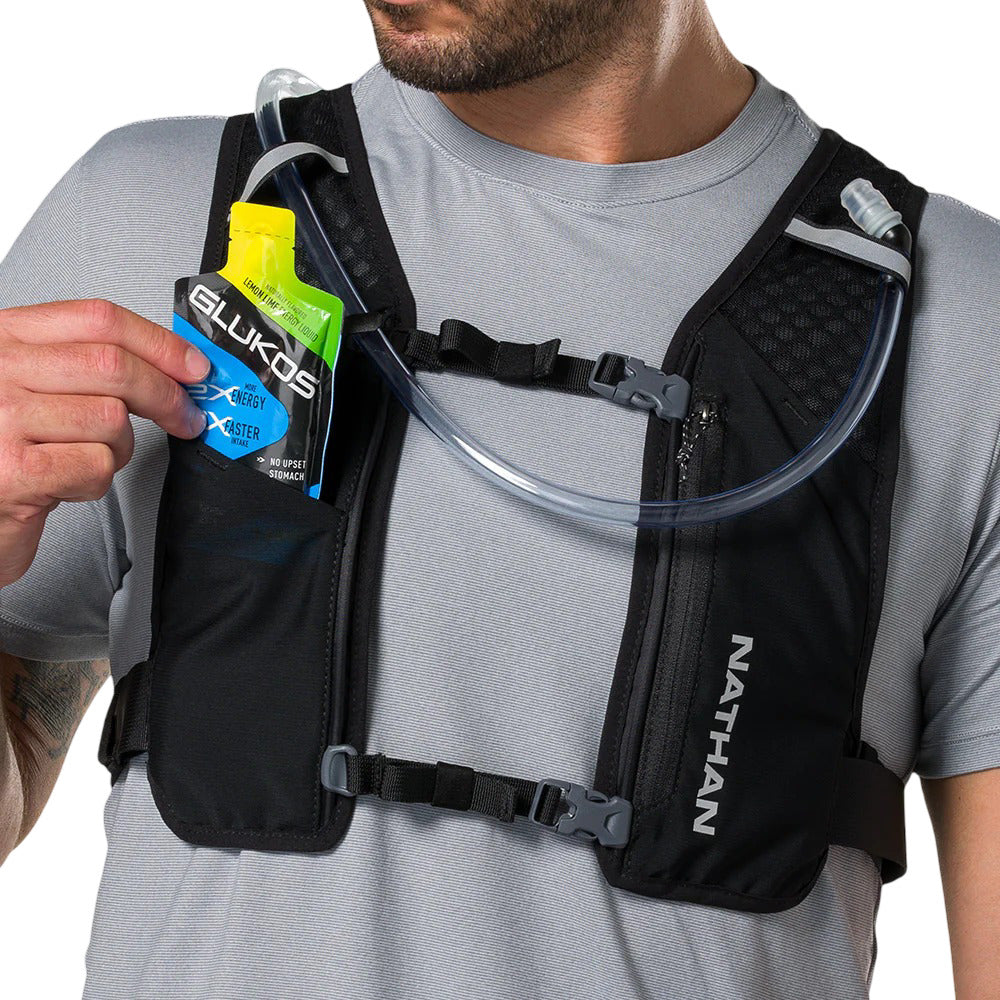 Chaleco de hidratación Nathan Unisex Quickstart 3.0 6 lt with Quickstar 1.5 lt Bladder Negro