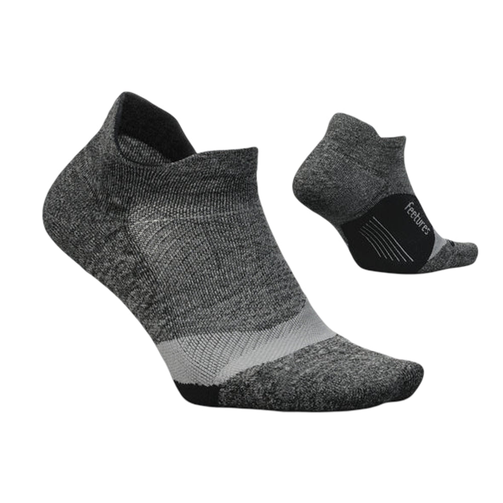 Calcetas Cortas Feetures Unisex Elite Light Cushion No Show Tab Gris