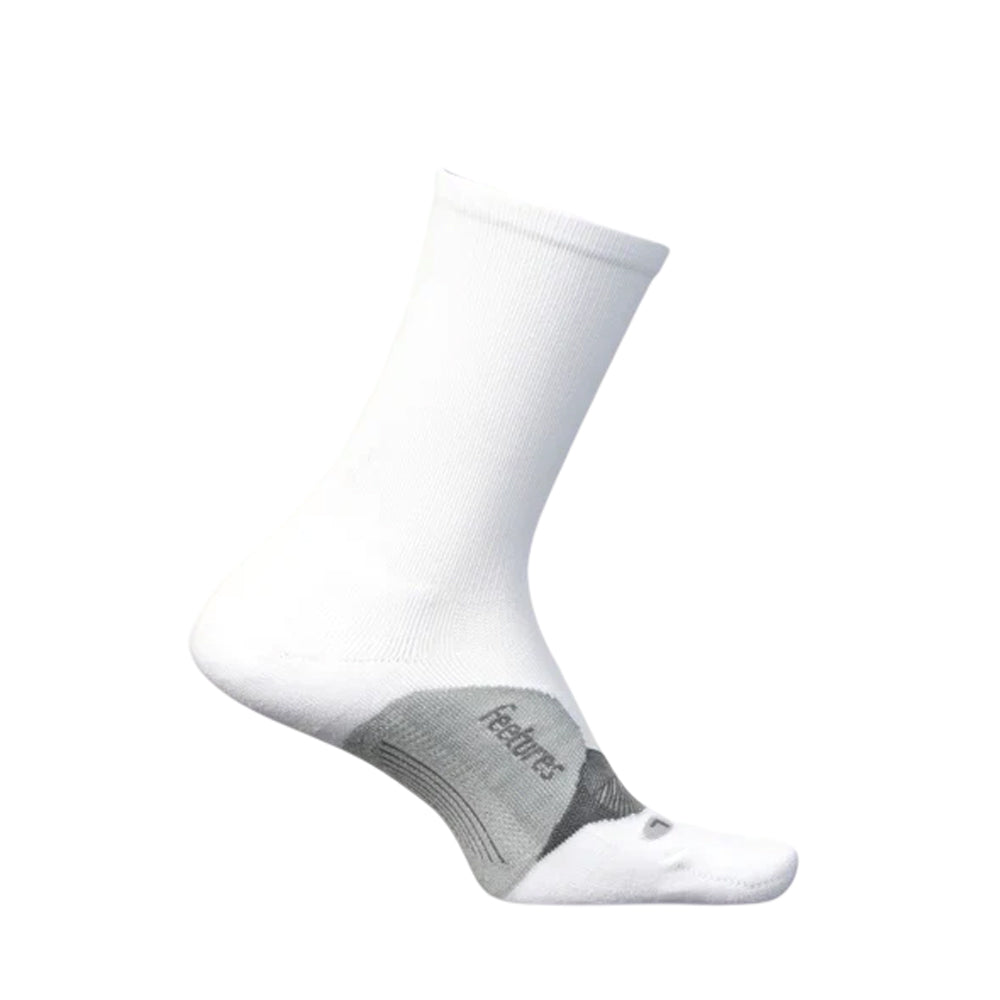 Calcetas Largas Feetures Elite Light Cushion Mini Crew Blanco