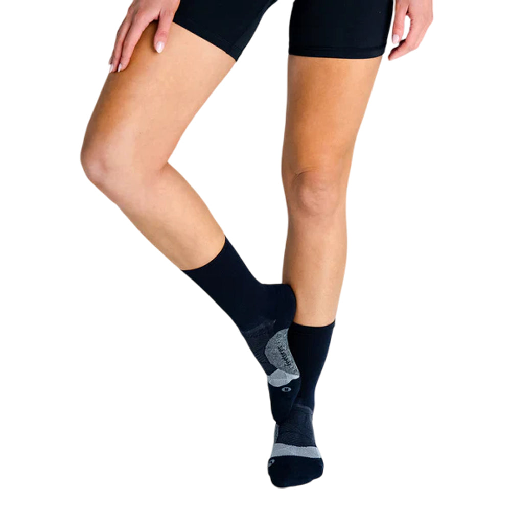 Calcetas Largas Feetures Elite Light Cushion Mini Crew Negro