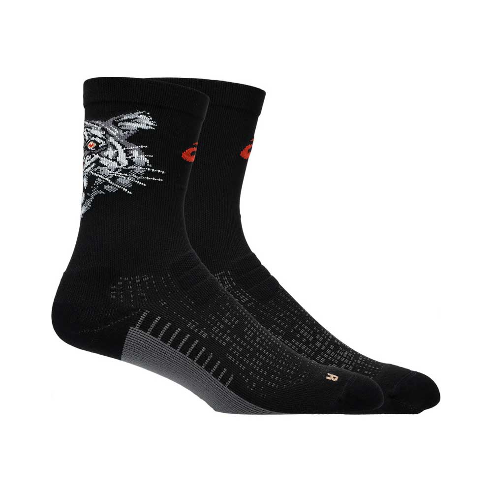 Calcetas Largas Asics Unisex Performance Run Socks Crew Negro