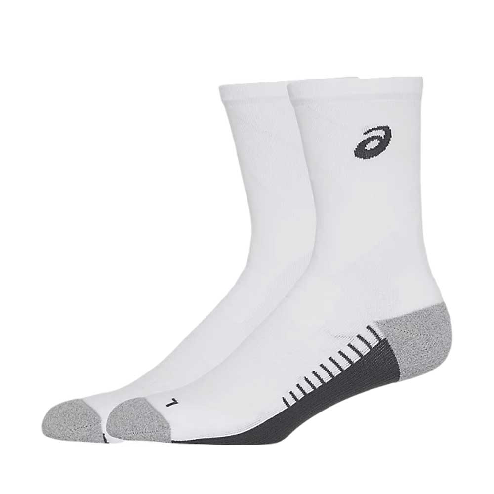 Calcetas Largas Asics Unisex Performance Run Socks Crew Blanco