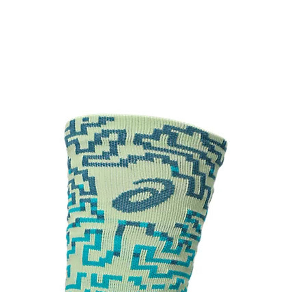Calcetas Largas Asics Unisex Performance Run Sock Crew Verde