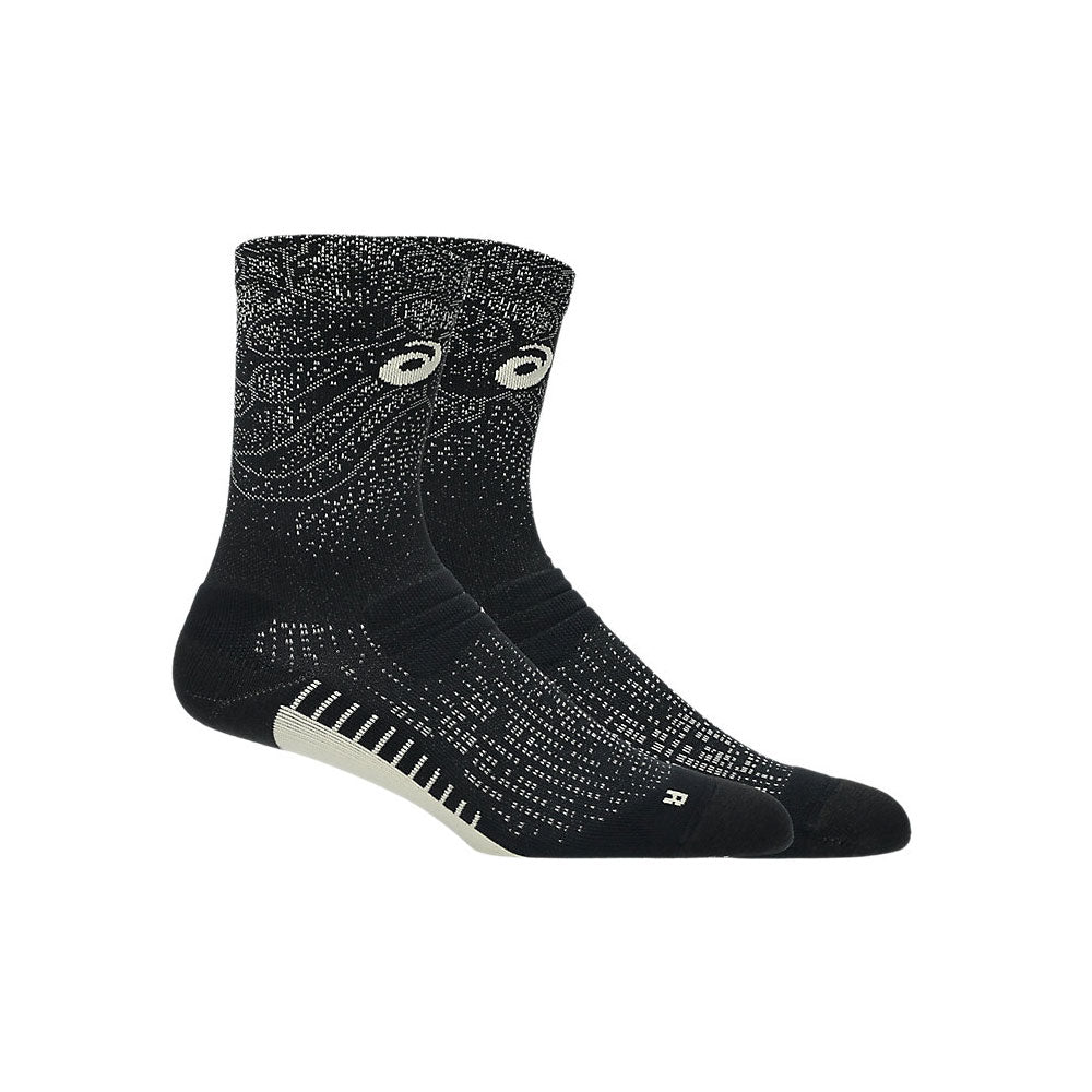 Calcetas Largas Asics Unisex Performance Run Sock Crew Negro