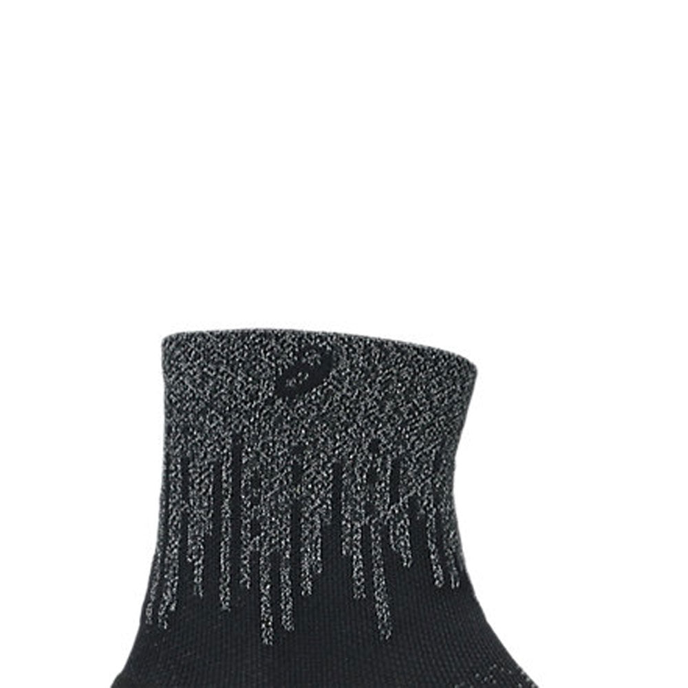 Calcetas Largas Asics Unisex Performance Run Sock Quarter Negro