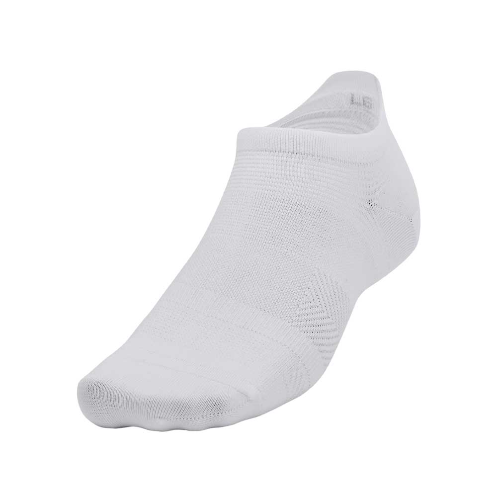 Calcetas Under Armour Unisex AD Run Lite 2 pack No Show Negro-Blanco