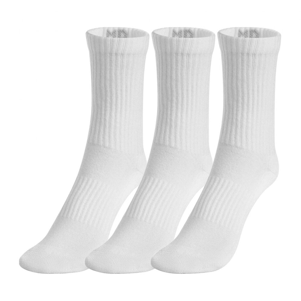 Calcetas Under Armour Unisex Core 3 Pack Mid Crew Blanco