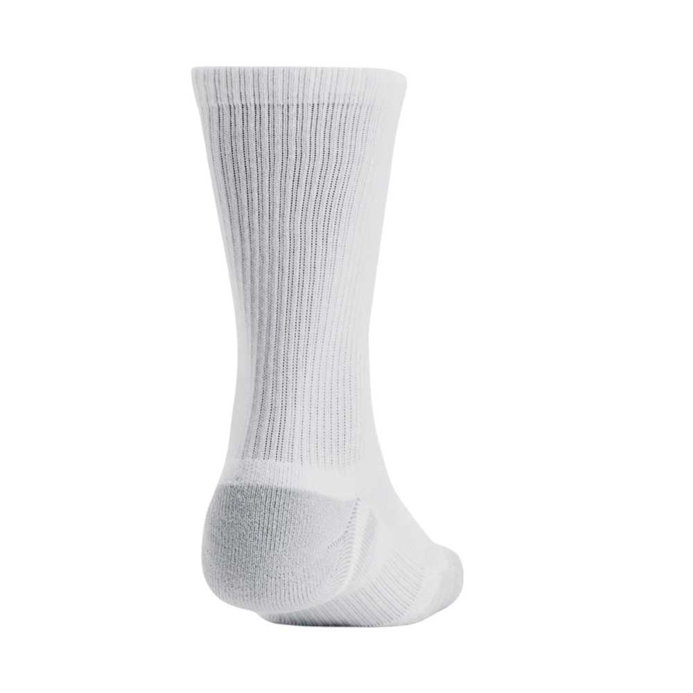 Calcetas Largas Under Armour Unisex Perf Tech Nov 3 pack Crew Blanco