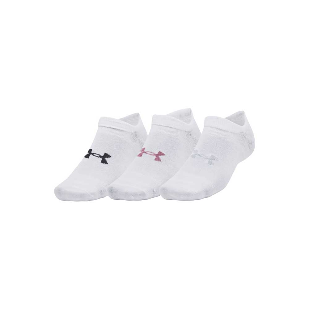 Calcetas Invisibles Under Armour Unisex Essential No Show 3 pack Blanco