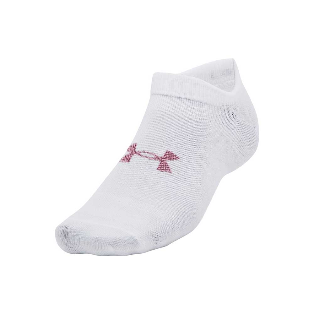 Calcetas Invisibles Under Armour Unisex Essential No Show 3 pack Blanco