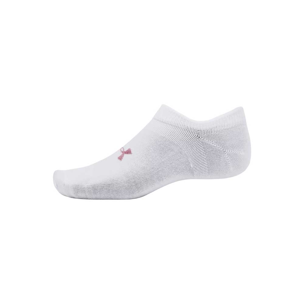 Calcetas Invisibles Under Armour Unisex Essential No Show 3 pack Blanco