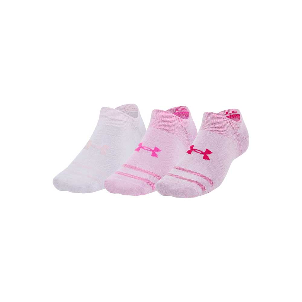 Calcetas Invisibles Under Armour Unisex Essential No Show 3 pack Rosa