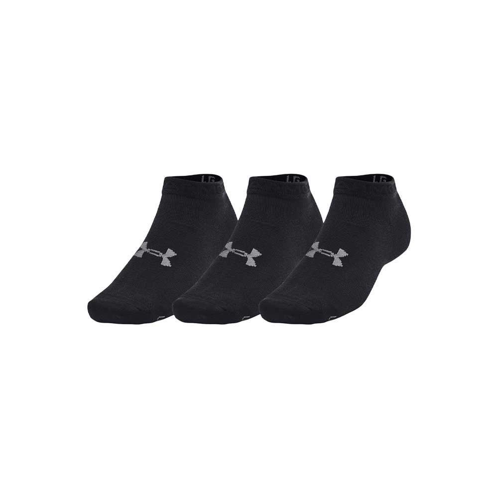 Calcetas cortas Under Armour Unisex Essential Low Cut 3 pack Negro